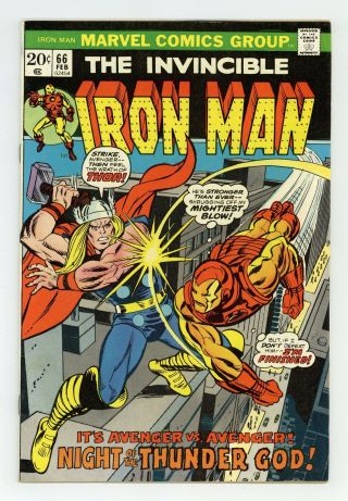 Iron Man (1st Series) 66 1974 Fn,  6.  5