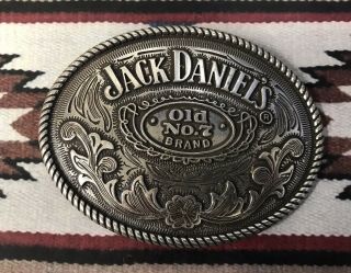 Jack Daniels Old No 7 Embossed Belt Buckle Whiskey Country Western Rodeo