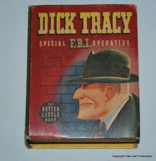 Dick Tracy Special Fbi Operative Whitman Blb 1449 1943 Better Little Book