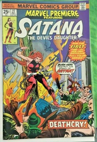 Marvel Premiere Satana,  27,  Dec,  1975,  Nm - 9.  2