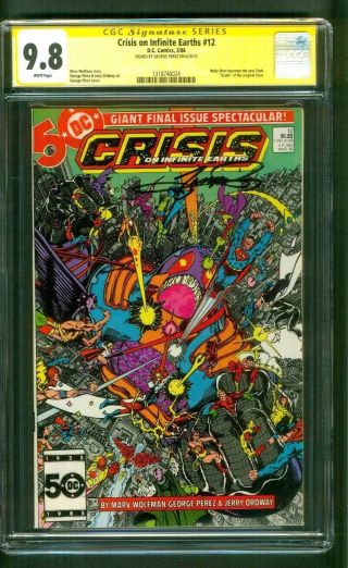 Crisis On Infinite Earths 12 Cgc Ss 9.  8 George Perez Wally West Flash