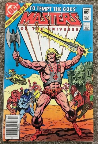Masters Of The Universe 1 Dc Comics 1982 He - Man Skeletor Vf,  Newsstand Edition