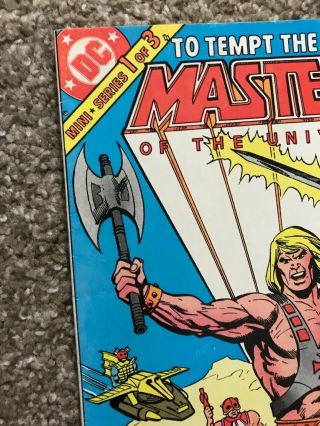 Masters of the Universe 1 DC Comics 1982 He - Man Skeletor VF,  Newsstand Edition 2