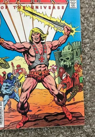 Masters of the Universe 1 DC Comics 1982 He - Man Skeletor VF,  Newsstand Edition 4