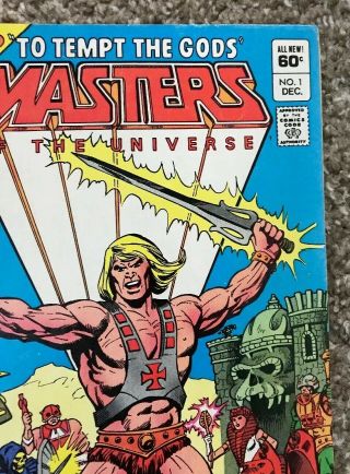 Masters of the Universe 1 DC Comics 1982 He - Man Skeletor VF,  Newsstand Edition 5