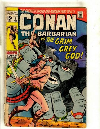 Conan The Barbarian 3 Gd Marvel Comic Book Kull King Red Sonja Warrior Rs1