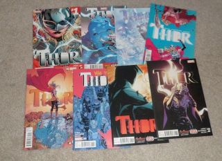 Thor 1 2 3 4 5 6 7 8 Vol.  4 Marvel Comics Nm Featuring Jane Foster Full Run