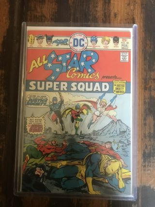 All - Star Comics 58 (jan - Feb 1976,  Dc) Vf,  First Appearance Of Power Girl