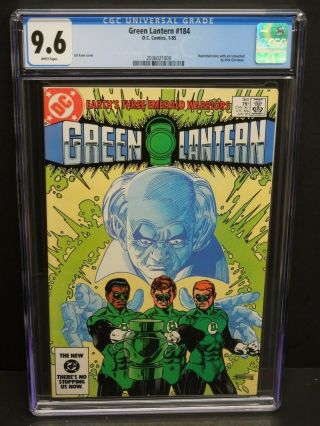 Dc Comics Green Lantern 184 1985 Cgc 9.  6 Wp Reprint Story With Art Retouched