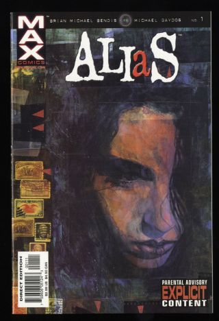 Alias (2001) Marvel Max 1 Nm 9.  4 1st App.  Jessica Jones