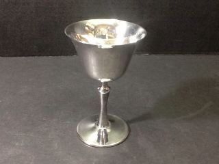 Vintage E L De Uberti Italy Silver Plated Wine Goblet