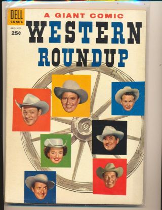 Dell Giant Western Roundup 11 - Photo Cover,  Manning Art Vg/fine Cond.