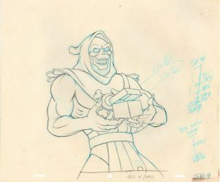 He - Man And The Masters Of The Universe Animation Development Drawing: Skeletor