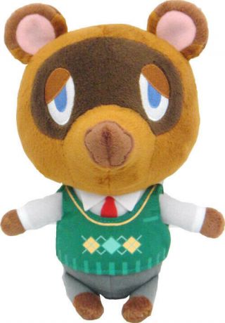 Tom Nook Stuffed Plush Doll 8 " Animal Crossing Little Buddy Toy