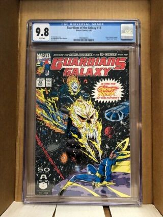 Guardians Of The Galaxy 13 Ghost Rider Cgc 9.  8 Marvel 6/91 Ud Insert Edition