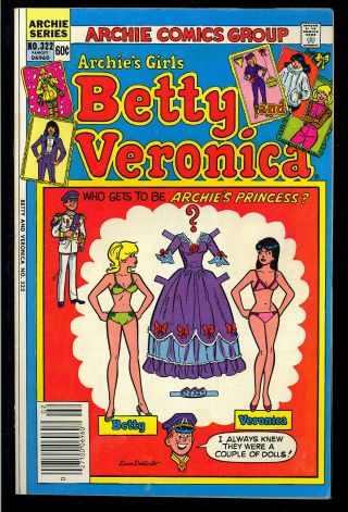 Archie’s Girls Betty And Veronica 322 1st Time Cheryl Meets Archie 1983 Vg,