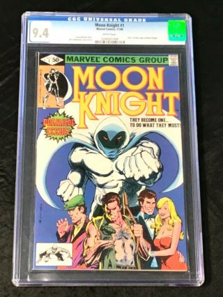 Comic Book Moon Knight 1 Marvel 1989 Cgc 9.  4 Origin Part 1