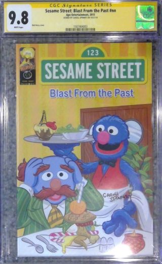 Sesame Street: Blast From The Past 1_cgc 9.  8 Ss_signed By Caroll Spinney