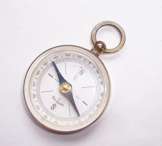 Vintage 1950s Pocket Fob Style Directional Compass - - West Germany