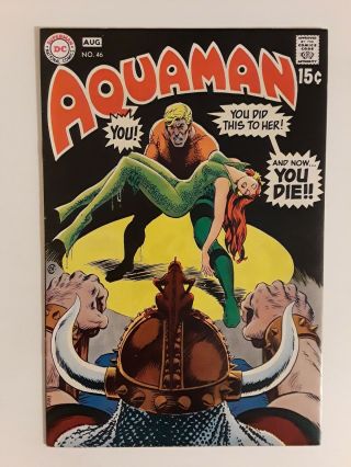 Aquaman 46 (f/vf 7.  0) Mera Cover & Appearance; Tough Black Cover