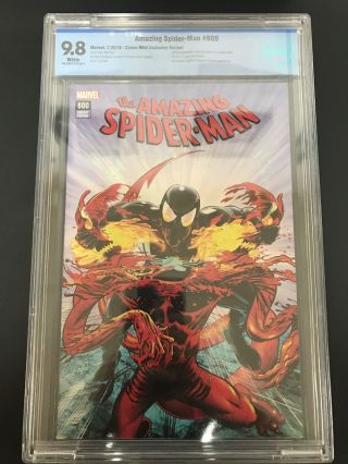 The Spider - Man 800 Comic Mayhew Variant Cbcs 9.  8