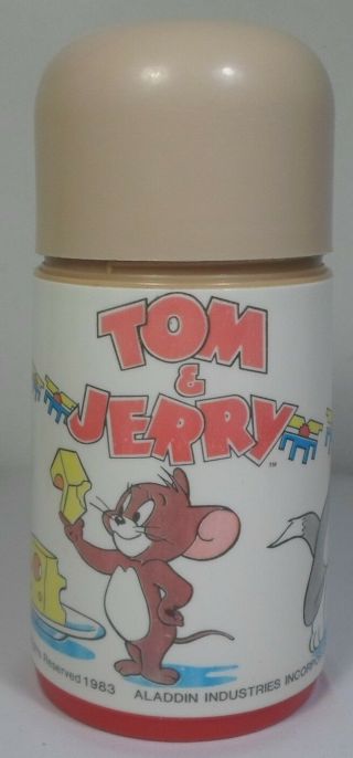 Aladdin Stationery Vtg 1983 Tom & Jerry 7.  5  Usa Thermos