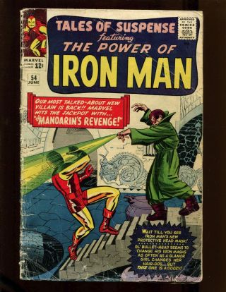 Tales Of Suspense 54 Vg Kirby,  Heck,  Ayers,  2nd Mandarin,  Tales Of The Watcher