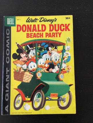 Donald Duck Beach Party (walt Disney) Dell Giant 5