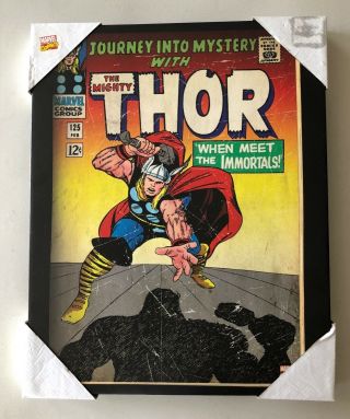 Marvel Comics The Mighty Thor 125 Comic Cover Canvas Wall Art 16 " X 20 " Kirby