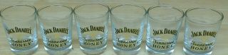 6 Jack Daniels Tennessee Honey Whiskey Shot Glass Set Of 6