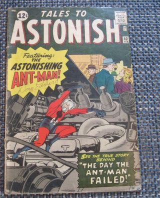 Tales To Astonish 40 Ant - Man Silver Age Jack Kirby Steve Ditko Art 1962