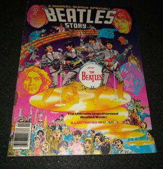 Marvel Comics Special 4 (1978) The Beatles Story W/ Center Color Poster