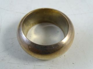 Antique Rounded Napkin Ring Sterling Silver 1 - 7/8 " Wide 14.  8 Grams Vintage Old