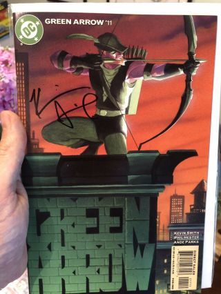 Signed Green Arrow Comic 11 By Writer Kevin Smith