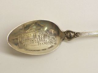 Vintage Sterling Silver Souvenir Spoon Boston Mass Many Different Depictions