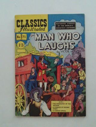 Classics Illustrated 71 - The Man Who Laughs - Hrn 125 Strato Vg