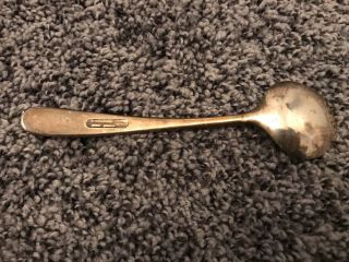 VINTAGE Silver Plated Ladle Soup Serving Spoon Italy collectible silverware 2