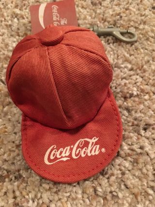 Vintage Coca Cola Hat Keychain