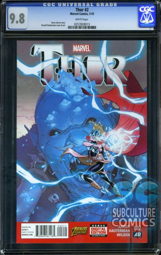 Thor 2 - Cgc 9.  8 - Female Thor - Second Book In Series - First Print -