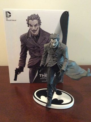 Joker Batman Black & White Dc Direct Lee Bermejo Statue Comic Dark Knight