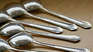 Wm Rogers IS Sectional Imperial Round Soup Spoons Set of 7 5