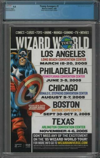 Young Avengers 1 CGC 9.  4 Wizard World LA 1st Appearance Kate Bishop 2