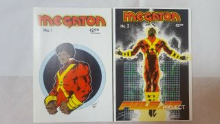 Megaton 1 & 2 Comic Books 1st Erik Larsen 1 App Savage Dragon Rare Vf,