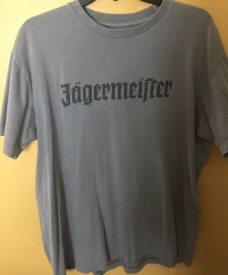 Jagermeister Vtg Men’s Gray Graphic Beer T - Shirt Size Xl