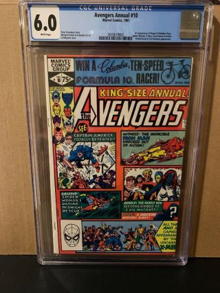 Avengers Annual 10 Cgc 6.  0 1st Rogue Madelyn Pryor