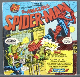 Rare Spiderman Vol.  2 (1974,  Marvel) Lp 12 " Double - Sided Story Record