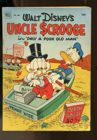 Four Color 386 Very Good - 3.  5 1st Uncle Scrooge 1952 Dell Comics