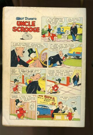 FOUR COLOR 386 VERY GOOD - 3.  5 1st UNCLE SCROOGE 1952 DELL COMICS 2