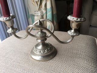 Vintage Ianthe Candelabra,  Table - Top Centrepiece Silver Plated 2 Candle