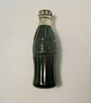 Vintage Coca - Cola Coke Advertising Mini Soda Pop Sample Bottle Check This Out